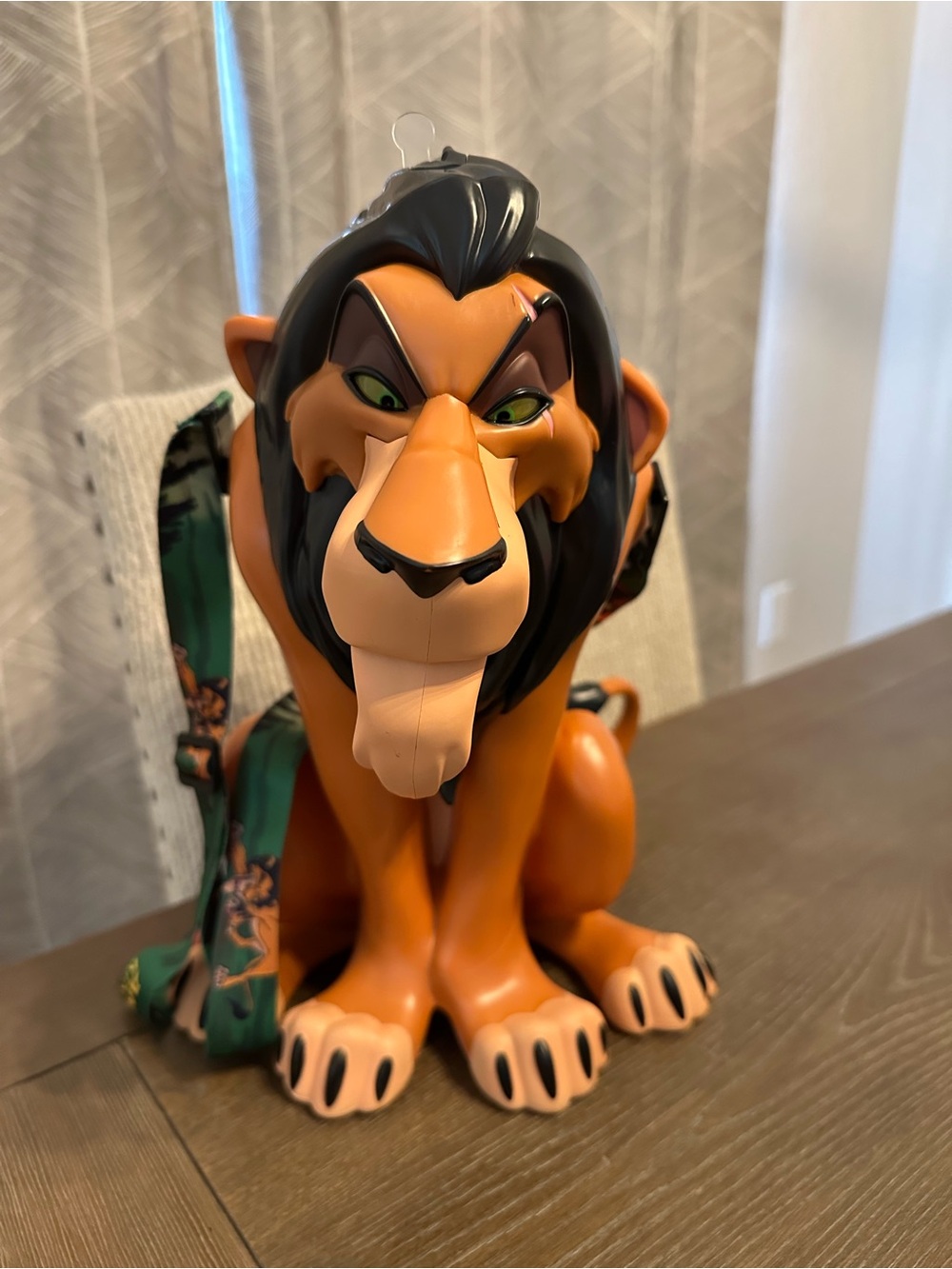Disney Parks Animal Kingdom 2025 The Lion King Scar Popcorn Bucket Light-Up Eyes